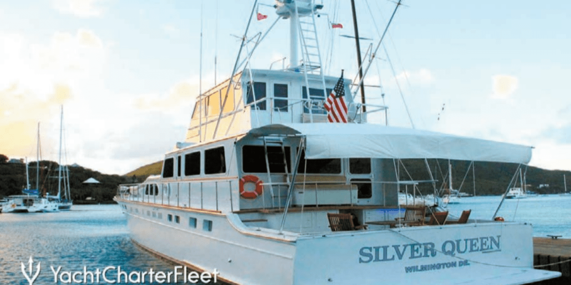 The first mega-sport-fisherman, Silver Queen, in her prime.